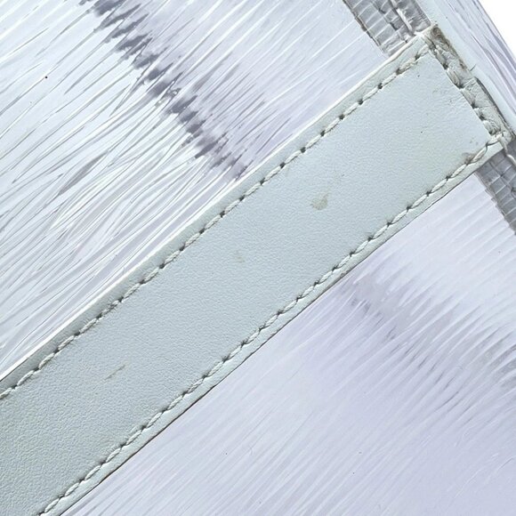 LOUIS VUITTON Epi Leather Plage Keepall Bandouliere Size 50 PVC White - Picture 7 of 16